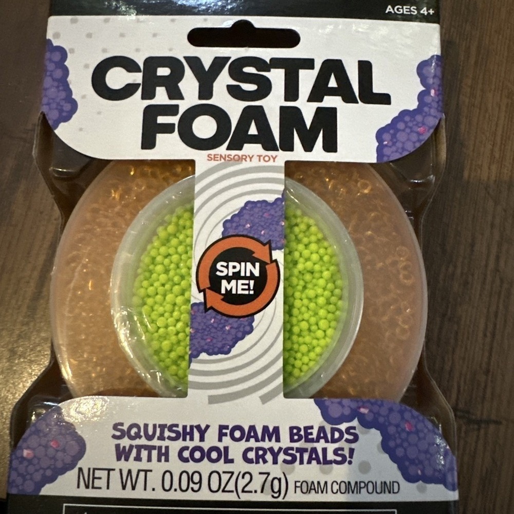Toy Planet Crystal Foam Tactile Sensory Toy Squishy Foam Beads Cool Crystals 4+